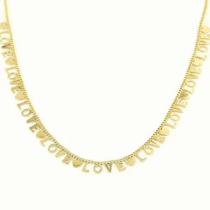 Ketting love love goud