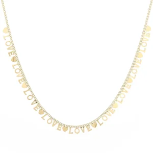 Ketting love love goud