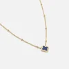 Ketting lucky goud/blauw