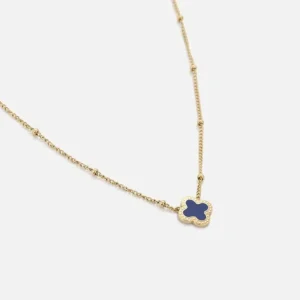 Ketting lucky goud/blauw