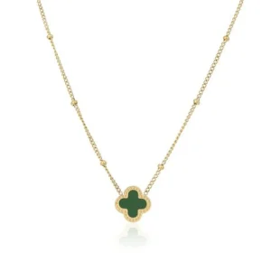 Ketting lucky goud/groen