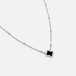 Ketting lucky zilver/zwart