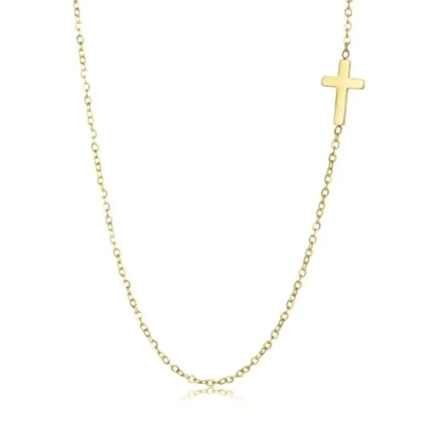 Ketting met kruisje goud