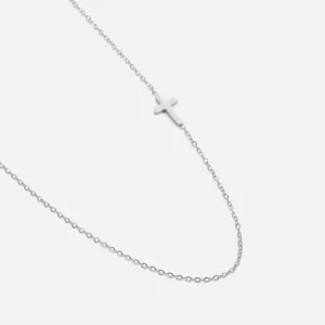 Ketting met kruisje zilver