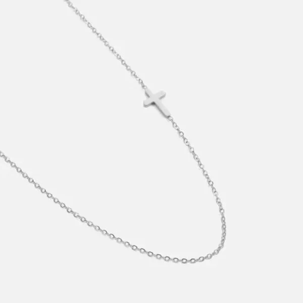 Ketting met kruisje zilver