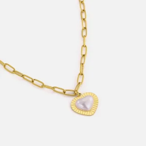 Ketting parel hart goud