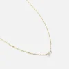 Ketting single parel goud