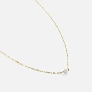 Ketting single parel goud