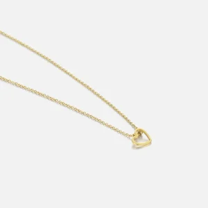 Ketting sliding hart goud