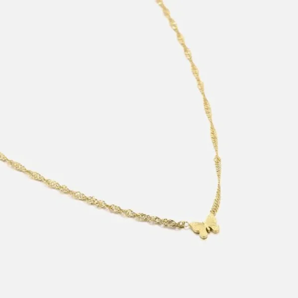 Ketting vlinder goud