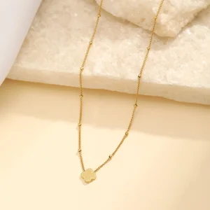 Klaver ketting goud