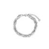 Lux chain armband zilver