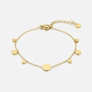 Muntjes armband goud