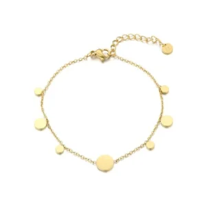 Muntjes armband goud