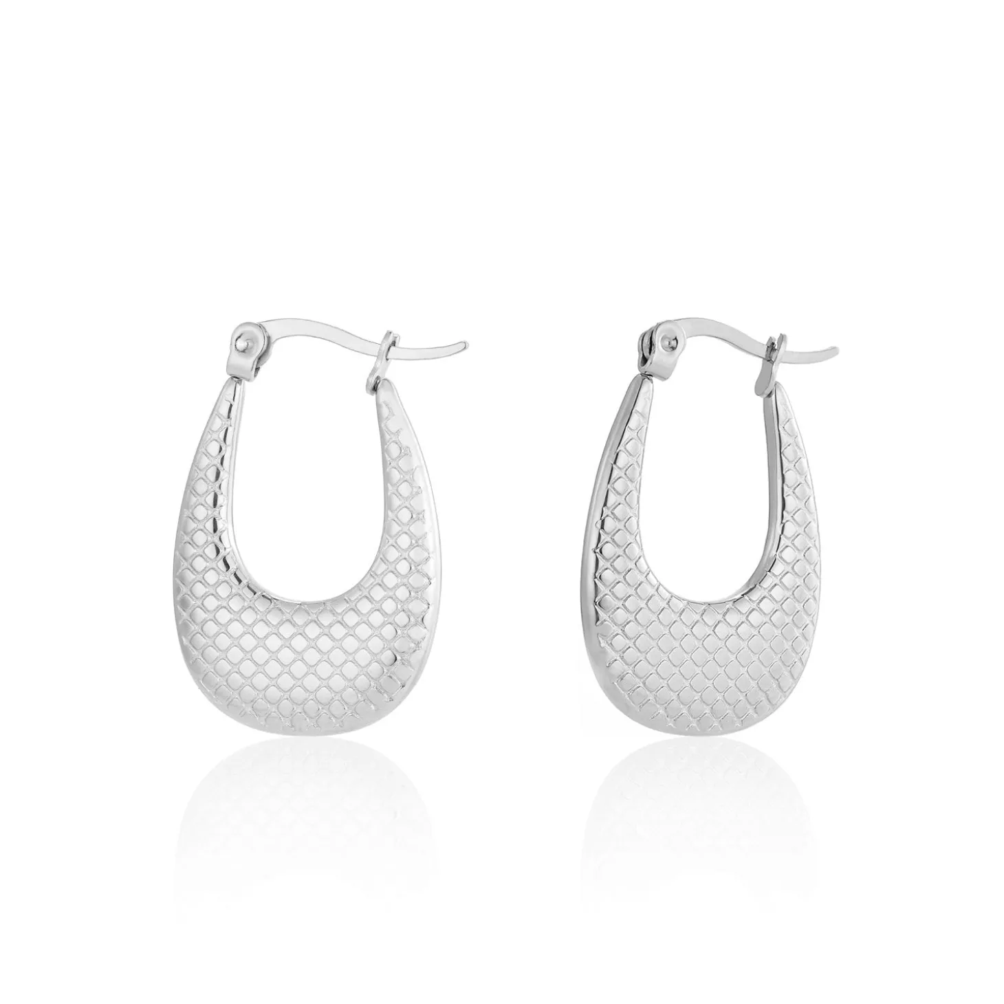 oorbel_geruit_zilver_2.webp Oorbel geruit zilver