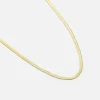 Platte ketting 3mm goud