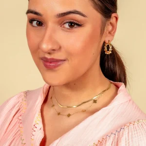 Platte ketting 2mm goud