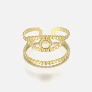 Ring eye white goud