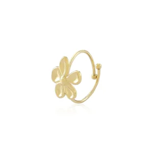 Ring flower goud