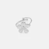 Ring flower zilver