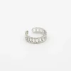 Ring met schakels zilver