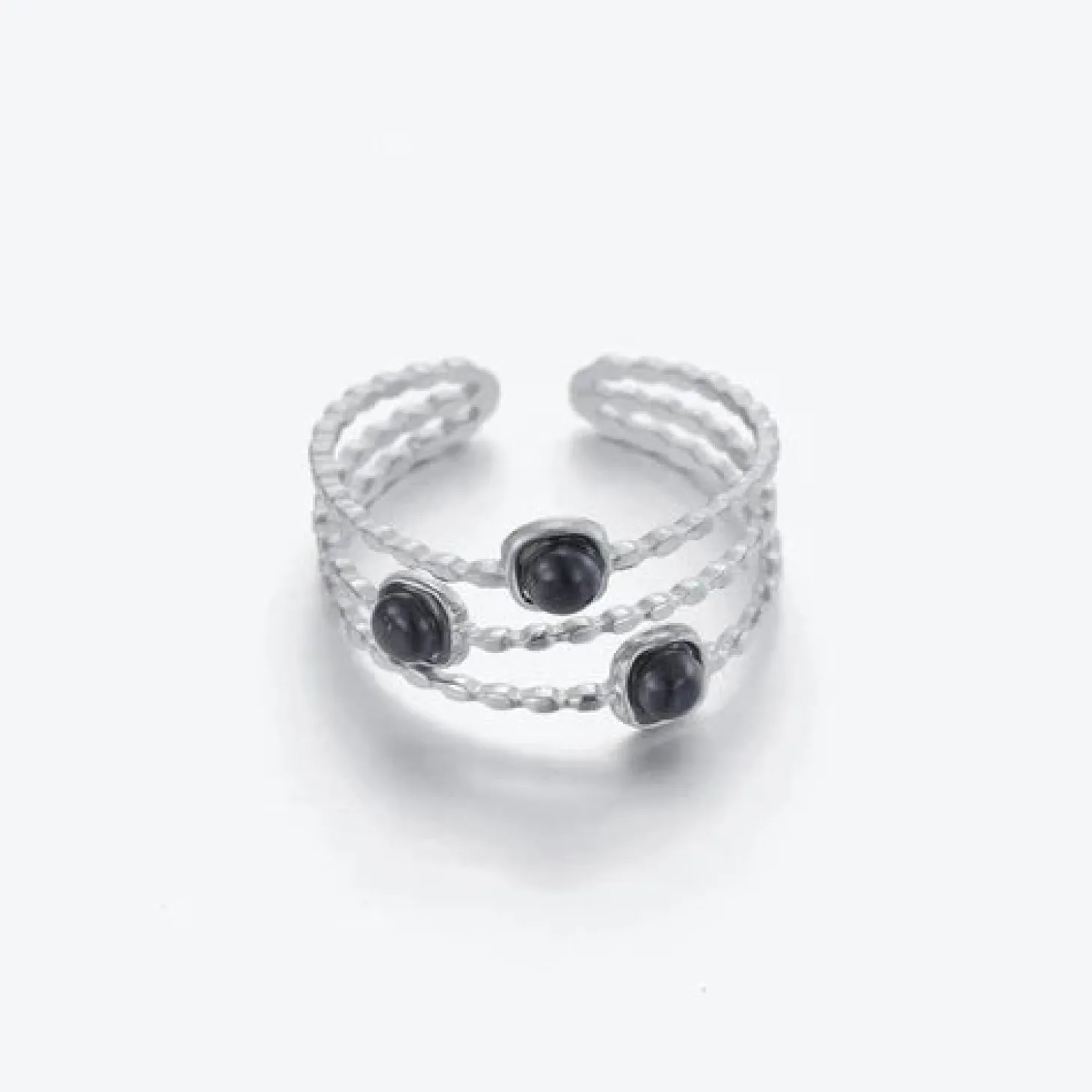 ring_three_gems_black_zil_0.webp Ring three gems black zilver