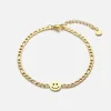 Schakelarmband happy goud