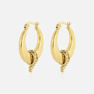 Zen Bali hoops goud