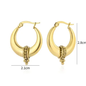 Zen Bali hoops goud