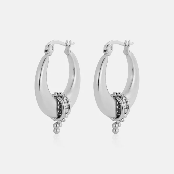 Zen Bali hoops zilver