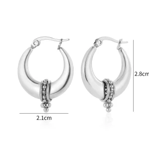 Zen Bali hoops zilver