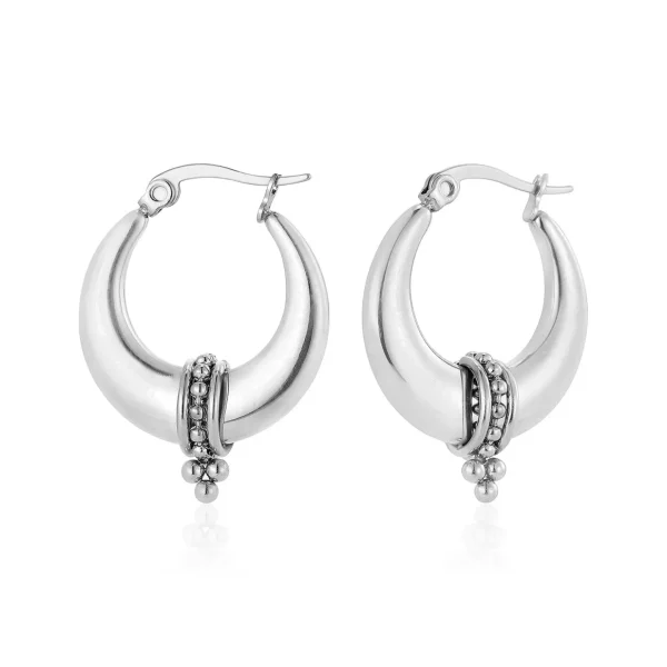 Zen Bali hoops zilver